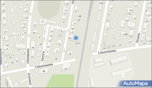 Warszawa, Rzędzińska, 4, mapa Warszawy