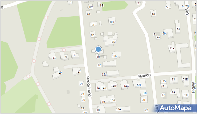 Warszawa, Rzodkiewki, 10, mapa Warszawy