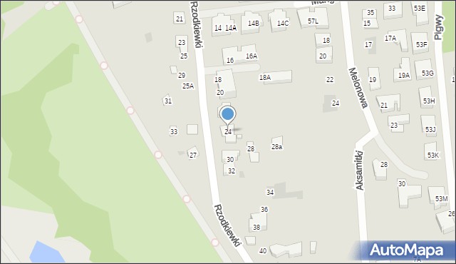 Warszawa, Rzodkiewki, 24, mapa Warszawy