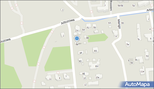 Warszawa, Rzodkiewki, 8a, mapa Warszawy