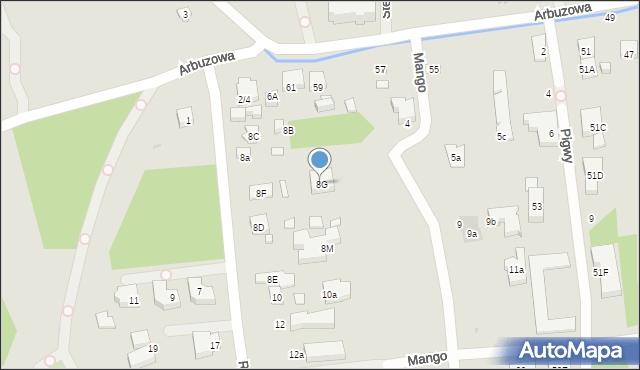 Warszawa, Rzodkiewki, 8G, mapa Warszawy