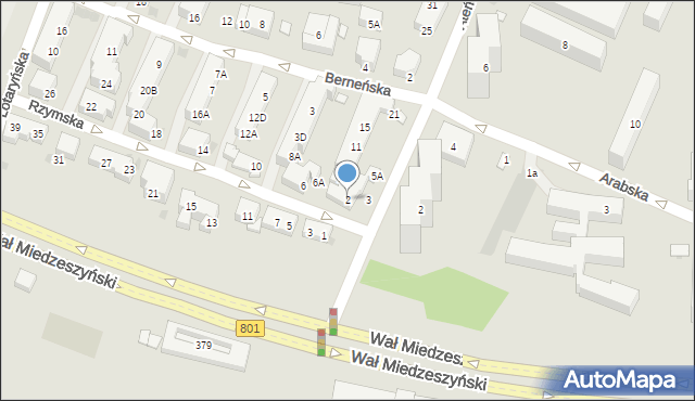 Warszawa, Rzymska, 2, mapa Warszawy