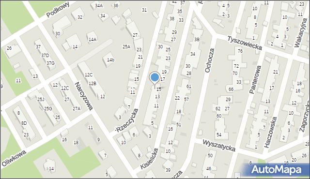 Warszawa, Rzeczycka, 20, mapa Warszawy