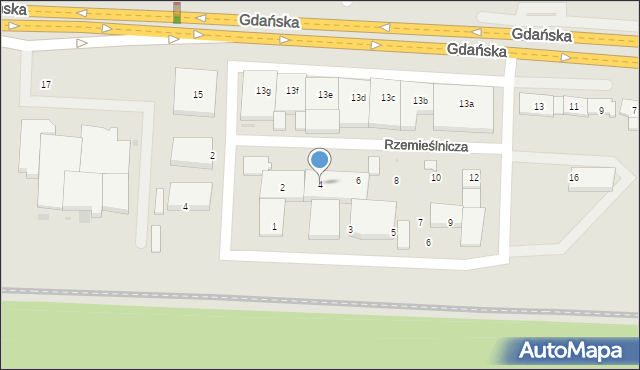 Wejherowo, Rzemieślnicza, 4, mapa Wejherowo