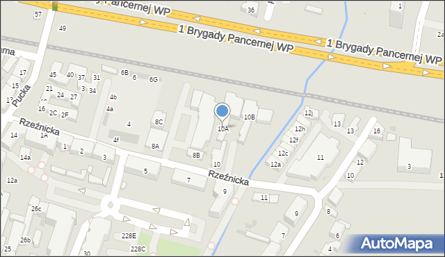 Wejherowo, Rzeźnicka, 10A, mapa Wejherowo