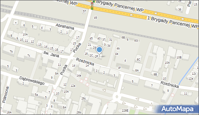 Wejherowo, Rzeźnicka, 2H, mapa Wejherowo