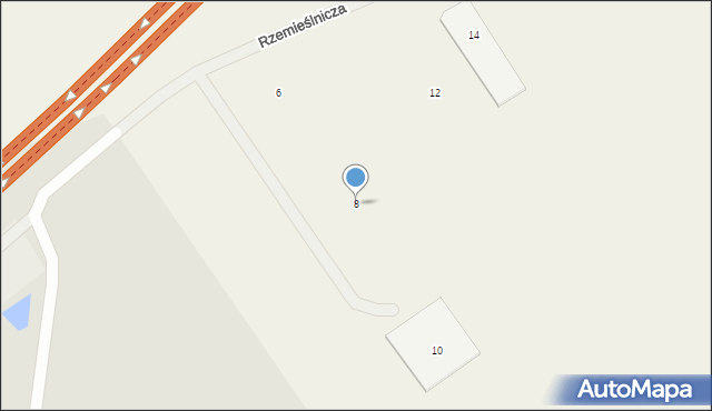 Wiktorów, Rzemieślnicza, 8, mapa Wiktorów