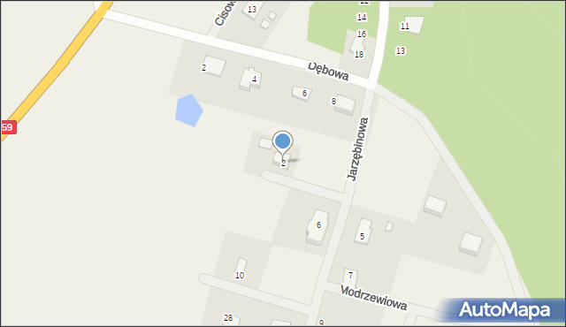 Wilkasy, Rzepakowa, 2, mapa Wilkasy