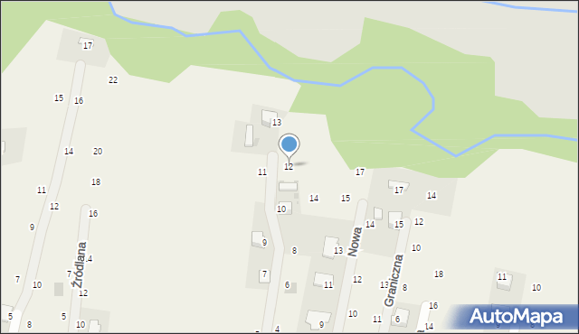 Wola Filipowska, Rzeczna, 12, mapa Wola Filipowska