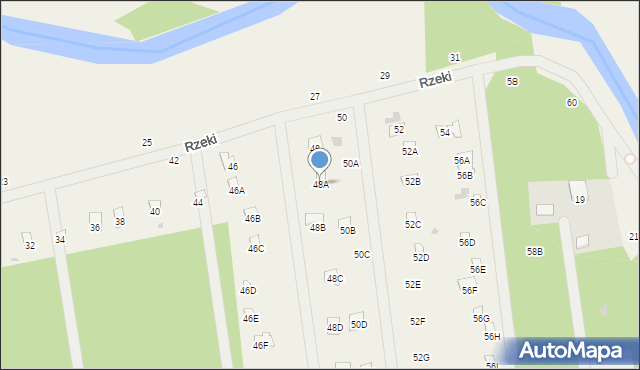 Wola Karczewska, Rzeki, 48A, mapa Wola Karczewska