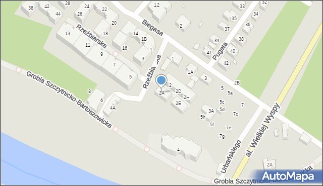 Wrocław, Rzeźbiarska, 2A, mapa Wrocławia