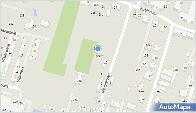 Wrocław, Rzepakowa, 10A, mapa Wrocławia