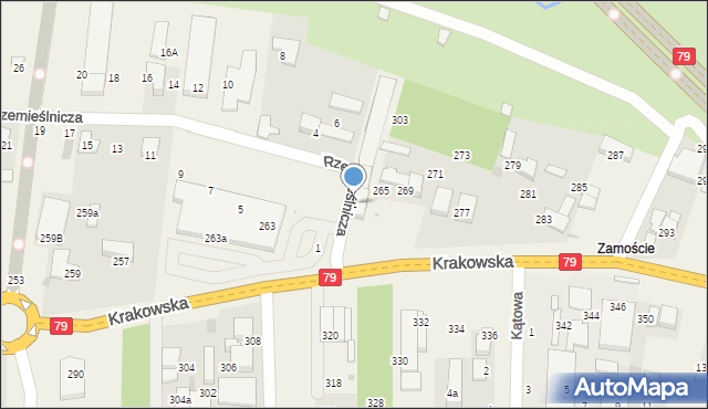 Zabierzów, Rzemieślnicza, 2, mapa Zabierzów