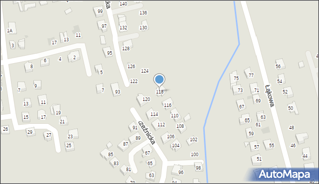 Żagań, Rzeźnicka, 118, mapa Żagań