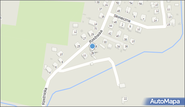 Żagań, Rzeźnicka, 26, mapa Żagań