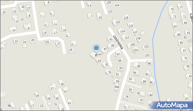 Żagań, Rzeźnicka, 85, mapa Żagań