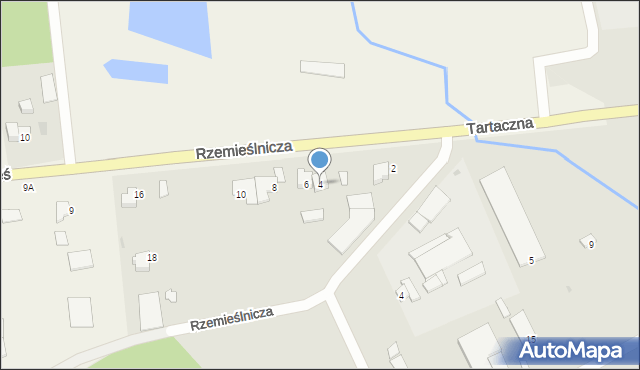 Zalewo, Rzemieślnicza, 4, mapa Zalewo