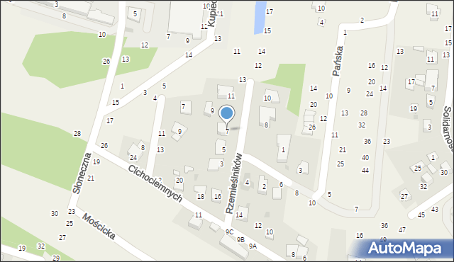 Zbylitowska Góra, Rzemieślników, 7, mapa Zbylitowska Góra