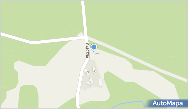 Zdów, Rzeczna, 1, mapa Zdów