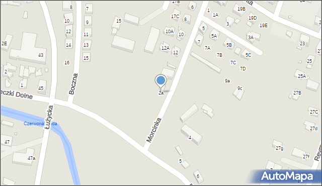 Zgorzelec, Rzeczki Górne, 2a, mapa Zgorzelec