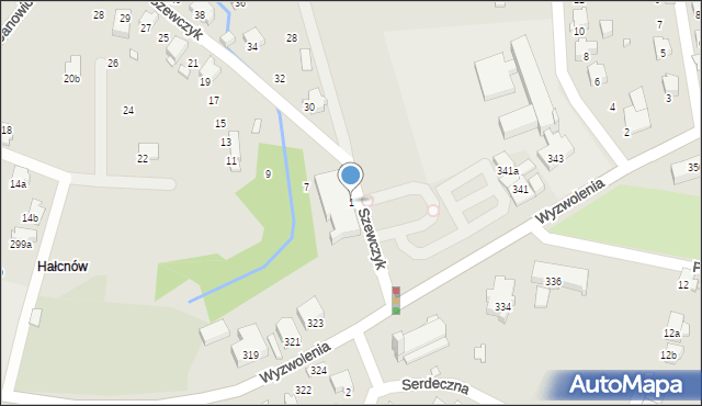 Bielsko-Biała, s. Szewczyk Małgorzaty, 1, mapa Bielsko-Białej