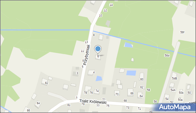Mokrzyska, s. Przybytniak Katarzyny, 6, mapa Mokrzyska
