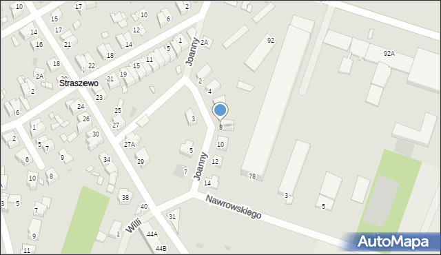 Wągrowiec, s. Joanny, 8, mapa Wągrowiec