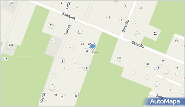 Adamów-Wieś, Sarnia, 1c, mapa Adamów-Wieś