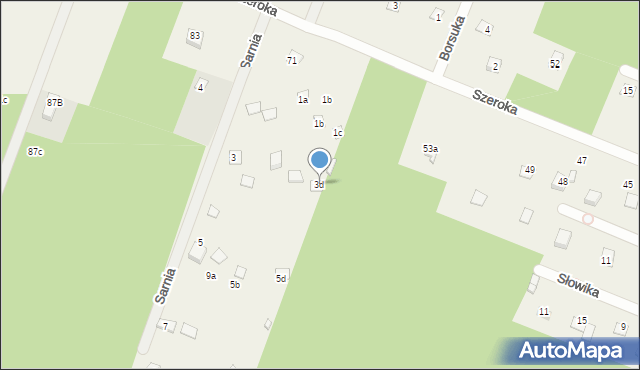 Adamów-Wieś, Sarnia, 3d, mapa Adamów-Wieś