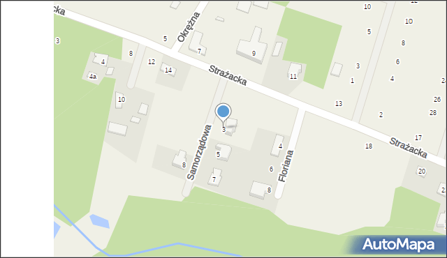 Bartoszówka, Samorządowa, 3, mapa Bartoszówka