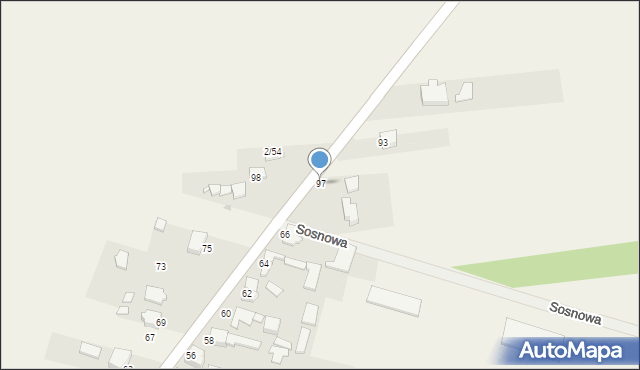 Biała, Sadowa, 97, mapa Biała