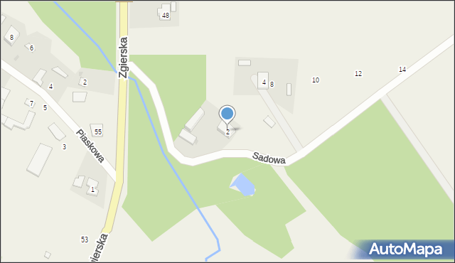 Biała, Sadowa, 2, mapa Biała