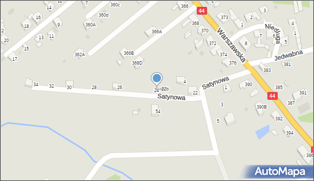 Bieruń, Satynowa, 24, mapa Bieruń