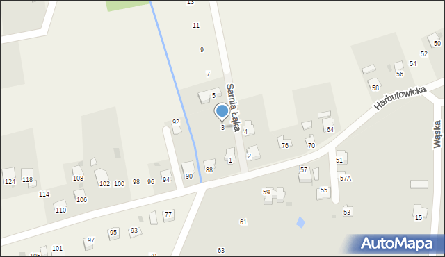 Bładnice Dolne, Sarnia Łąka, 3, mapa Bładnice Dolne