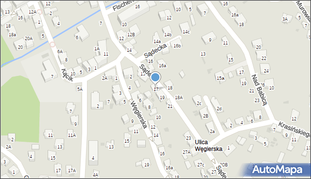 Bochnia, Sądecka, 17, mapa Bochni