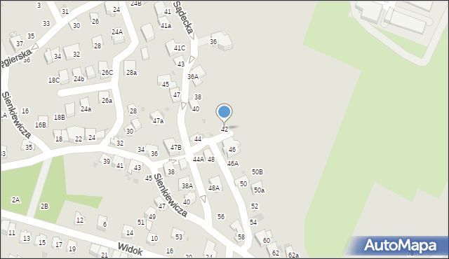 Bochnia, Sądecka, 42, mapa Bochni