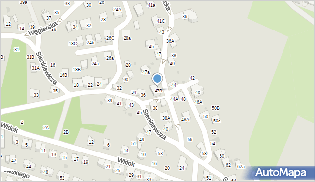 Bochnia, Sądecka, 47B, mapa Bochni