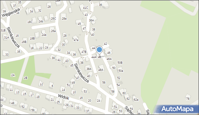 Bochnia, Sądecka, 48, mapa Bochni