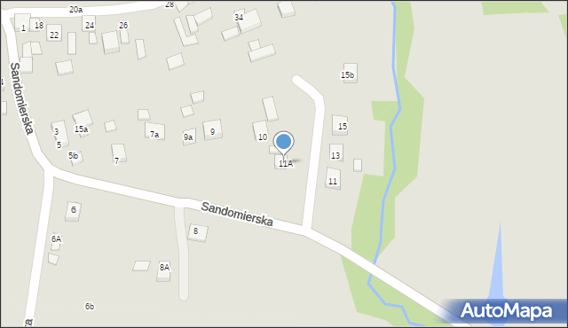 Bogoria, Sandomierska, 11A, mapa Bogoria