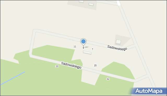 Bolewice, Sadowskiego Tomasza, 9, mapa Bolewice