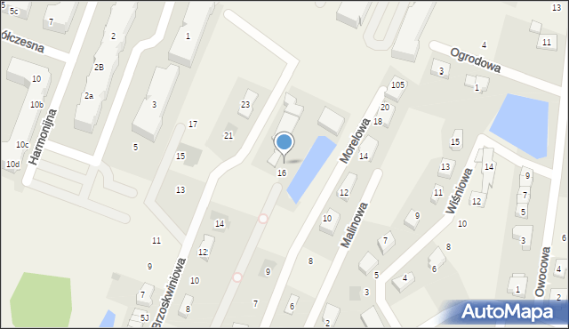 Borkowo, Sadowa, 16B, mapa Borkowo