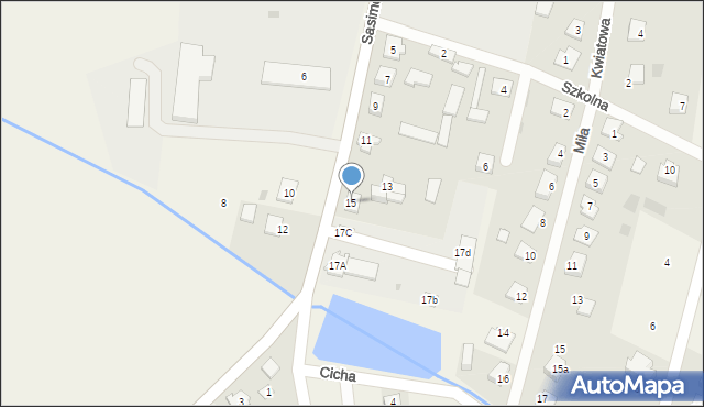 Borowie, Sasimowskiego Aleksandra, 15, mapa Borowie