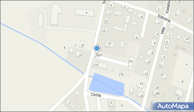 Borowie, Sasimowskiego Aleksandra, 17C, mapa Borowie