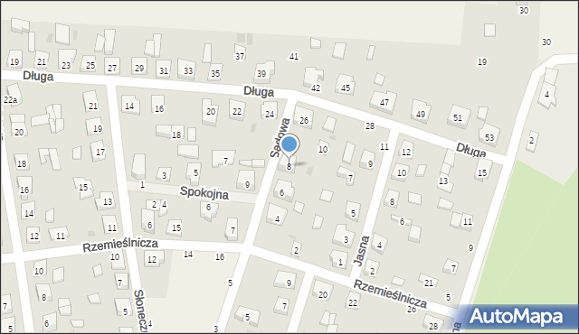 Bożepole Wielkie, Sadowa, 8, mapa Bożepole Wielkie