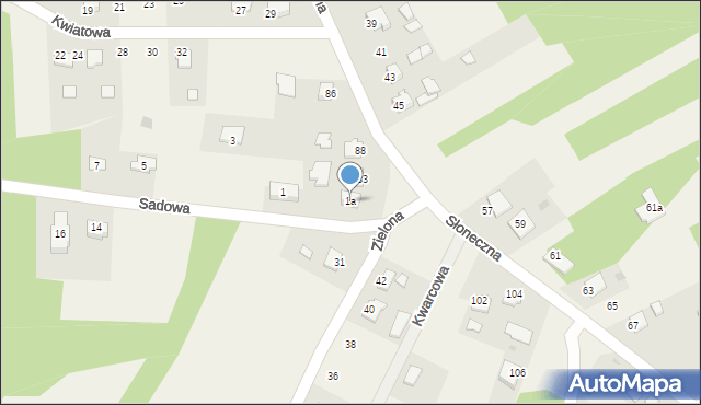 Brzeźnica, Sadowa, 1a, mapa Brzeźnica