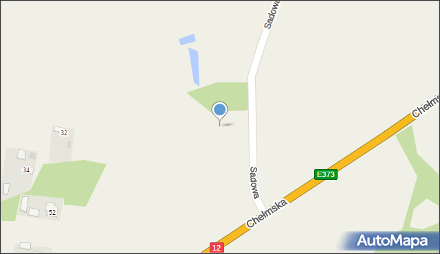 Brzeźno, Sadowa, 31, mapa Brzeźno