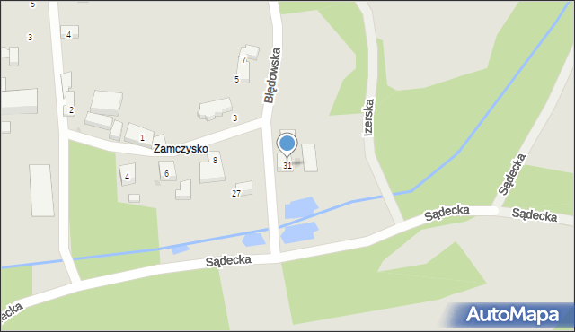 Bydgoszcz, Sądecka, 31, mapa Bydgoszczy