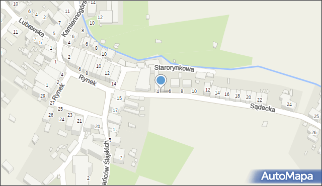 Chełmsko Śląskie, Sądecka, 5, mapa Chełmsko Śląskie