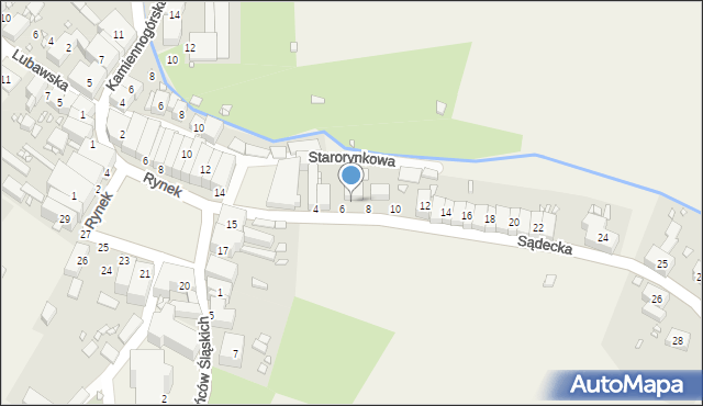 Chełmsko Śląskie, Sądecka, 7, mapa Chełmsko Śląskie