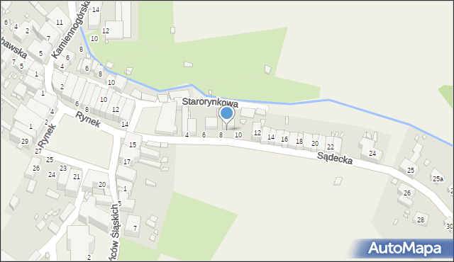 Chełmsko Śląskie, Sądecka, 9, mapa Chełmsko Śląskie